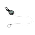 Jojo karabina Mini NLG Lanyard s ocelovým lankem na nářadí – kov, černá