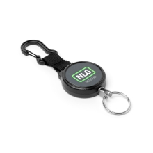 Jojo karabina Mini NLG Lanyard s ocelovým lankem na nářadí – kov, černá