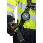 Jojo karabina NLG Lanyard s ocelovým lankem na nářadí s nosností 3 kg – kov, černá