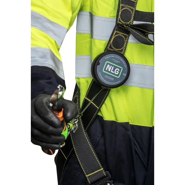 Jojo karabina NLG Lanyard s ocelovým lankem na nářadí s nosností 3 kg – kov, černá