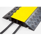 Kabelový přejezd, most 1t, rohový díl pravý 30° – 250×50 mm, žluto-černá