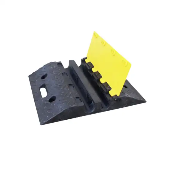 Kabelový přejezd, most 10 t – 400×500×65 mm, žluto-černá