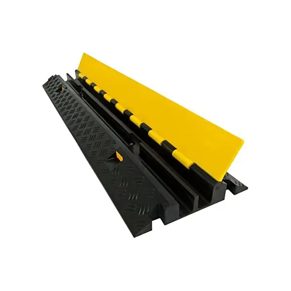 Kabelový přejezd, most 15 t – 1000×250×50 mm, žluto-černá