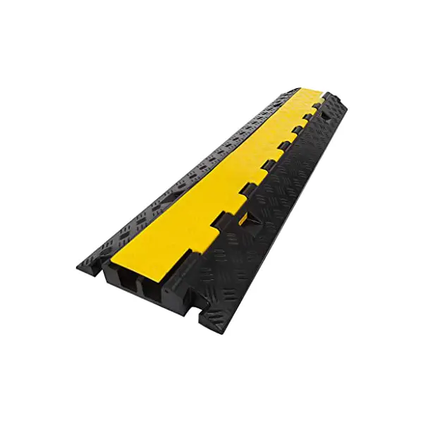 Kabelový přejezd, most 15 t – 1000×250×50 mm, žluto-černá