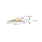 Kabelový přejezd, most 20 t – 900×500×70 mm, žluto-černá