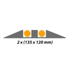 Kabelový přejezd, most 5 km/h, 40t – 1000×300×135 mm, černá