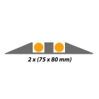 Kabelový přejezd, most 5 km/h, 40 t – 600×300×90 mm, černá