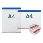 Kapsy na dokumenty pro vnější použití, samolepicí – A4 vertikální, balení 50 ks