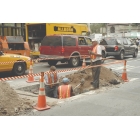 Kazeta na dopravní/silniční kužely Tensacone, oranžová – červeno-bílé pásmo 3,65 m