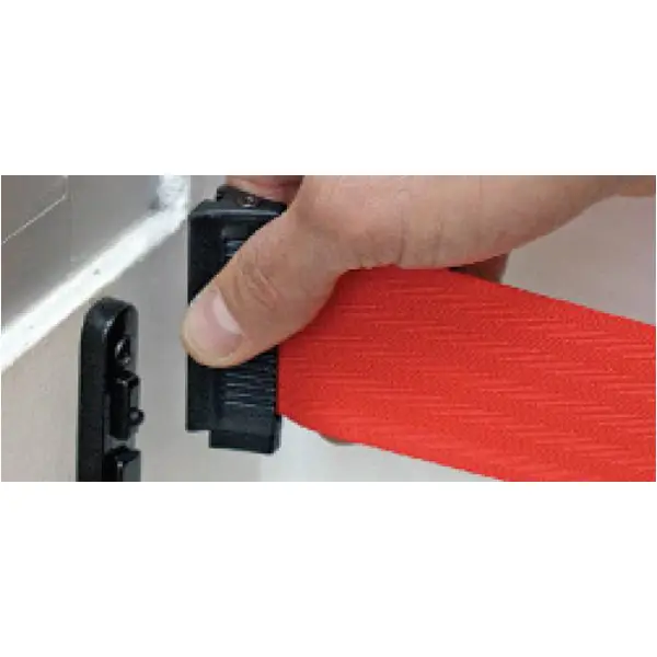 Koncovka pásma s nouzovým odpojením PanicBrake, úniková