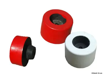 Koncovka z recyklované pryže Twist – pr.150 mm