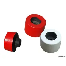 Koncovka z recyklované pryže Twist – žlutá, pr. 150 mm