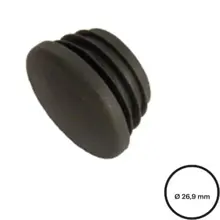 Konstrukční fitinka, spojka ocelový trubek pr. 26,9 mm – plastová záslepka na ocelové trubky 133-A27