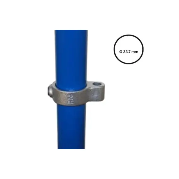 Konstrukční fitinka, spojka ocelový trubek pr. 33,7 mm – pantové očko 138-B34