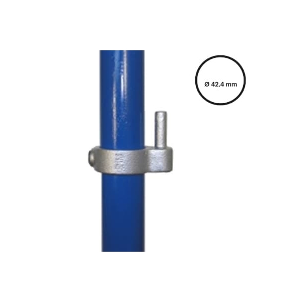 Konstrukční fitinka, spojka ocelový trubek pr. 42,4 mm – pantový čep 140-C42