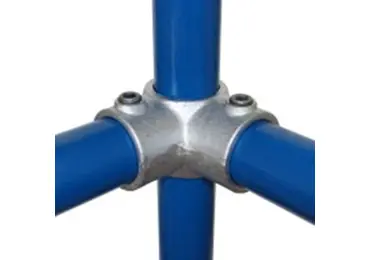 Konstrukční fitinka, spojka ocelových trubek 116 – rohový průběžný spoj (středový)