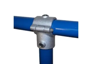 Konstrukční fitinka, spojka ocelových trubek 136 – rozebíratelná odbočka (2 šrouby)