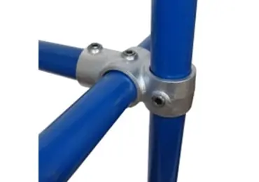 Konstrukční fitinka, spojka ocelových trubek 165 – regálová spojka