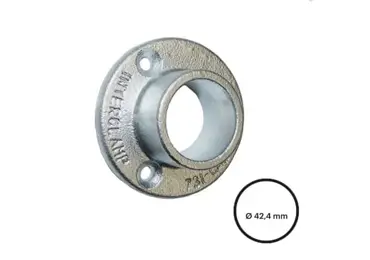 Konstrukční fitinka, spojka ocelových trubek Assist – nástěnná příruba 731-C42