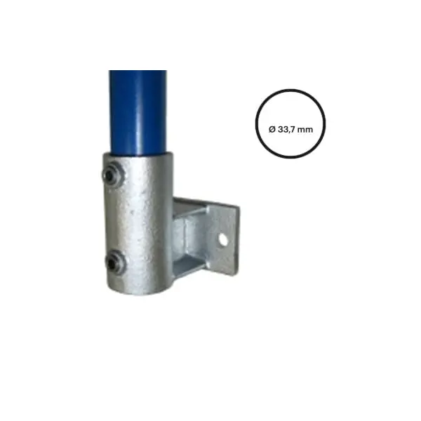 Konstrukční fitinka, spojka ocelových trubek pr. 33,7 mm – boční úchyt (horizontální) 145-B34