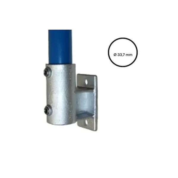 Konstrukční fitinka, spojka ocelových trubek pr. 33,7 mm – boční úchyt (vertikální) 144-B34
