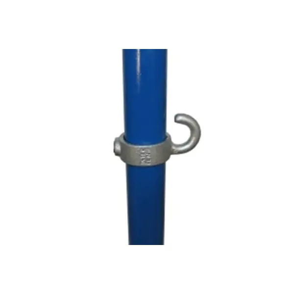 Konstrukční fitinka, spojka ocelových trubek pr. 33,7 mm – hák 182-B34