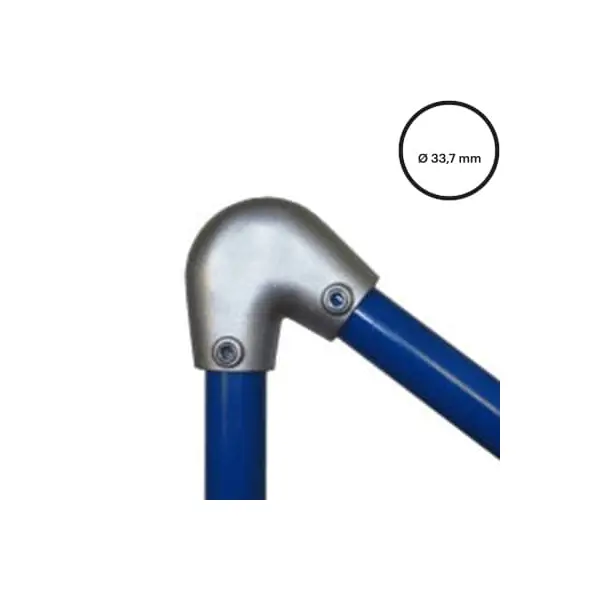Konstrukční fitinka, spojka ocelových trubek pr. 33,7 mm – variabilní úhlová spojka 40-70°, 123-B34