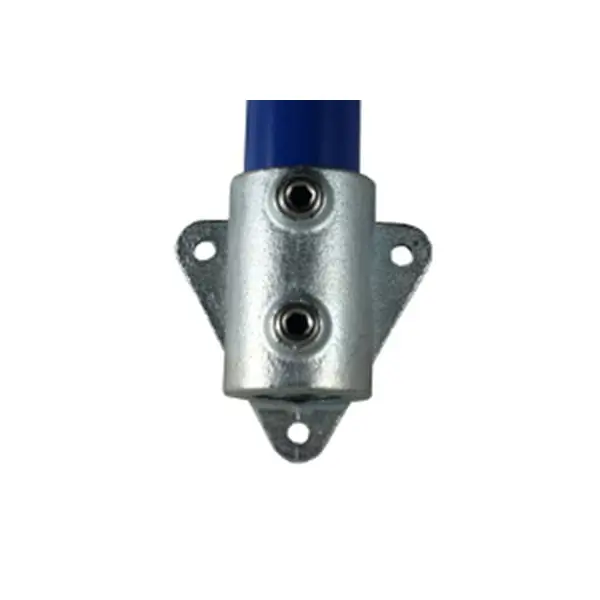 Konstrukční fitinka, spojka ocelových trubek pr. 42,4 mm – boční úchytka tříbodová 146-C42