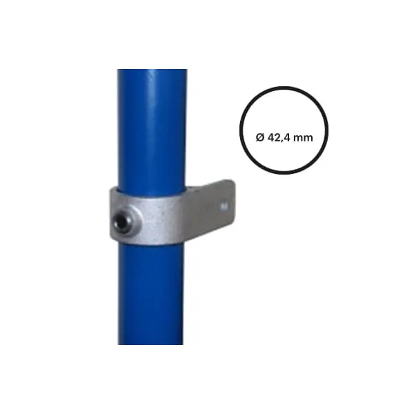 Konstrukční fitinka, spojka ocelových trubek pr. 42,4 mm – držák s jedním očkem 199-C42