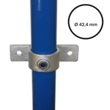 Konstrukční fitinka, spojka ocelových trubek pr. 42,4 mm – držák se dvěma očky 198-C42