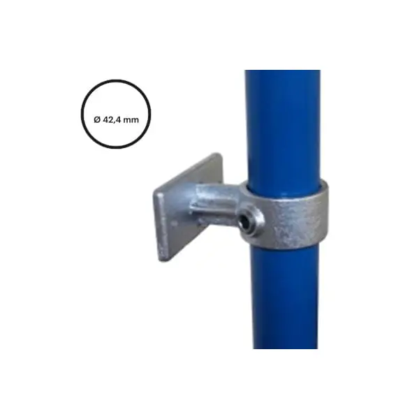 Konstrukční fitinka, spojka ocelových trubek pr. 42,4 mm – držák zábradlí 143-C42