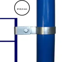 Konstrukční fitinka, spojka ocelových trubek pr. 42,4 mm – jednoduchá spona 170-C42