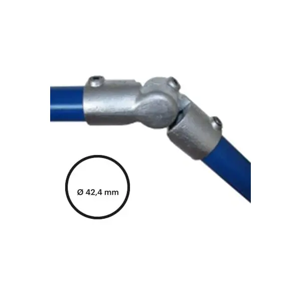 Konstrukční fitinka, spojka ocelových trubek pr. 42,4 mm – kloubová spojka 166-C42