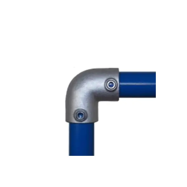 Konstrukční fitinka, spojka ocelových trubek pr. 42,4 mm – koleno 125-C42