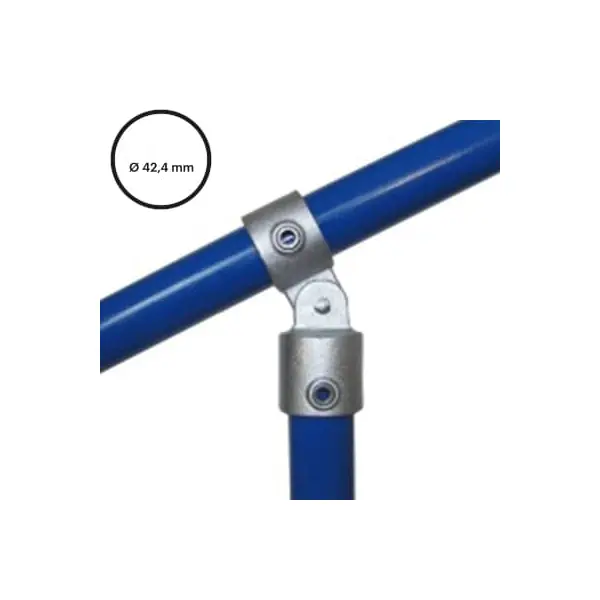 Konstrukční fitinka, spojka ocelových trubek pr. 42,4 mm – komplet jednoduchých kloubových spojek 173-C42