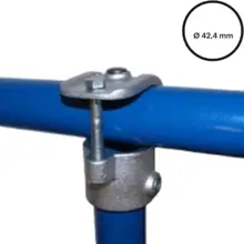 Konstrukční fitinka, spojka ocelových trubek pr. 42,4 mm – nasouvací odbočka (1 šroub) 135-C42