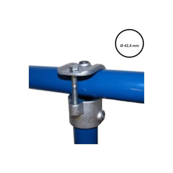 Konstrukční fitinka, spojka ocelových trubek pr. 42,4 mm – nasouvací odbočka (1 šroub) 135-C42