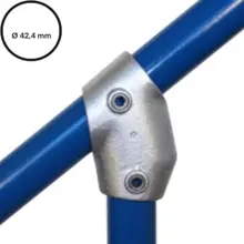 Konstrukční fitinka, spojka ocelových trubek pr. 42,4 mm – nastavitelná úhlová odbočka 129-C42