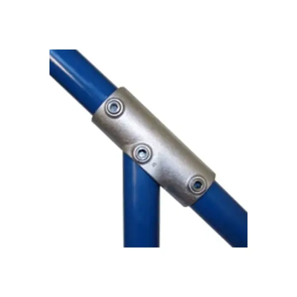 Konstrukční fitinka, spojka ocelových trubek pr. 42,4 mm – nastavitelná úhlová odbočka dlouhá 127-C42