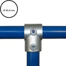 Konstrukční fitinka, spojka ocelových trubek pr. 42,4 mm – odbočka 101-C42