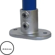 Konstrukční fitinka, spojka ocelových trubek pr. 42,4 mm – podstava přírubová konstrukční 132-C42