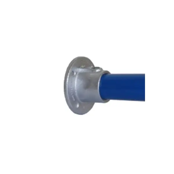 Konstrukční fitinka, spojka ocelových trubek pr. 42,4 mm – podstava přírubová nástěnná 131-C42