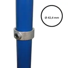Konstrukční fitinka, spojka ocelových trubek pr. 42,4 mm – pojistný kroužek 179-C42