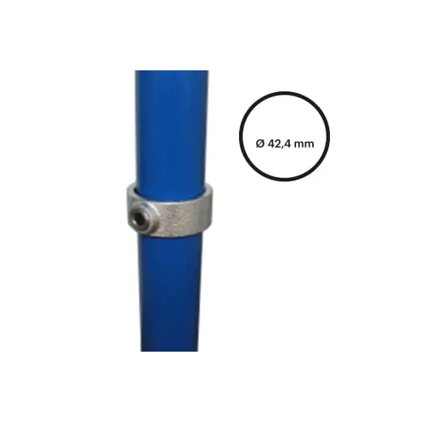 Konstrukční fitinka, spojka ocelových trubek pr. 42,4 mm – pojistný kroužek 179-C42