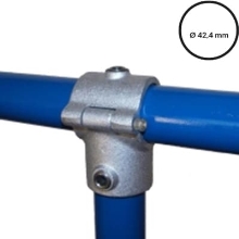 Konstrukční fitinka, spojka ocelových trubek pr. 42,4 mm – rozebíratelná odbočka (2 šrouby) 136-C42