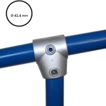 Konstrukční fitinka, spojka ocelových trubek pr. 42,4 mm – úhlová odbočka 0-11 stupňů, 153-C42