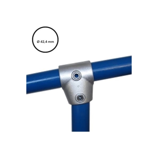 Konstrukční fitinka, spojka ocelových trubek pr. 42,4 mm – úhlová odbočka 0-11°, 153-C42