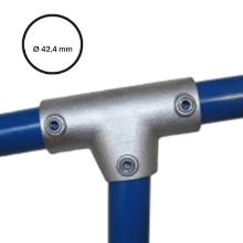 Konstrukční fitinka, spojka ocelových trubek pr. 42,4 mm – úhlová spojovací odbočka 0-11 stupňů, 155-C42