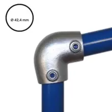 Konstrukční fitinka, spojka ocelových trubek pr. 42,4 mm – úhlové koleno 0-11°, 154-C42