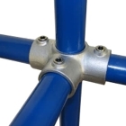 Konstrukční fitinka, spojka ocelových trubek pr. 42,4 mm – úhlový spojovací kříž 176-C42
